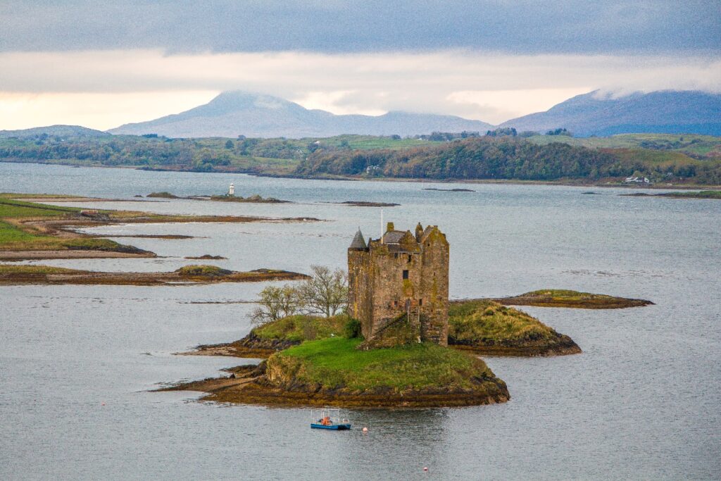 Los castillos más bonitos de Escocia. CASTILLO STALKER
