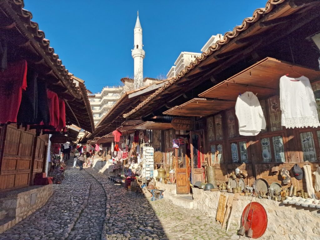 qué ver en Krujë. Bazar antiguo. Qué ver en Albania
